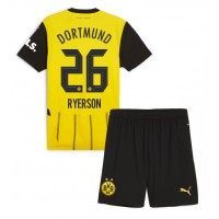 Borussia Dortmund Julian Ryerson #26 Hjemmebanesæt Børn 2024-25 Kortærmet (+ Korte bukser)